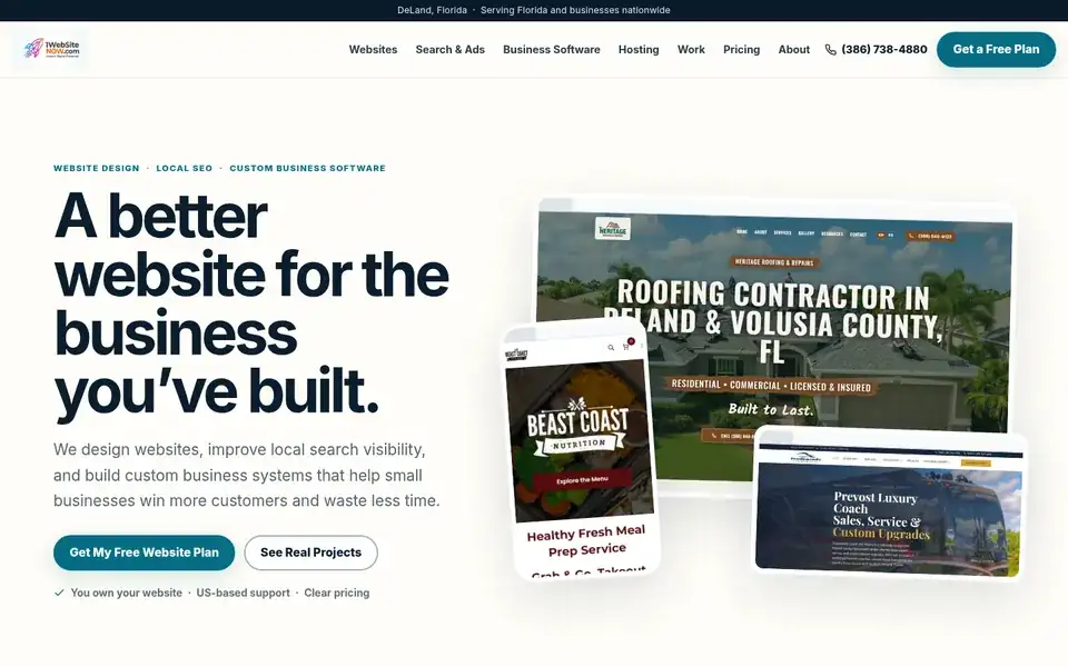 1WebsiteNow website