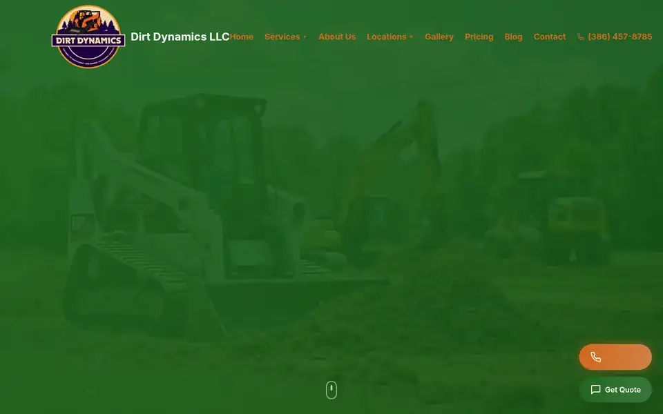 Dirt Dynamics website